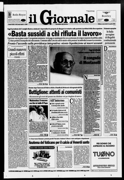 Il giornale : quotidiano del mattino